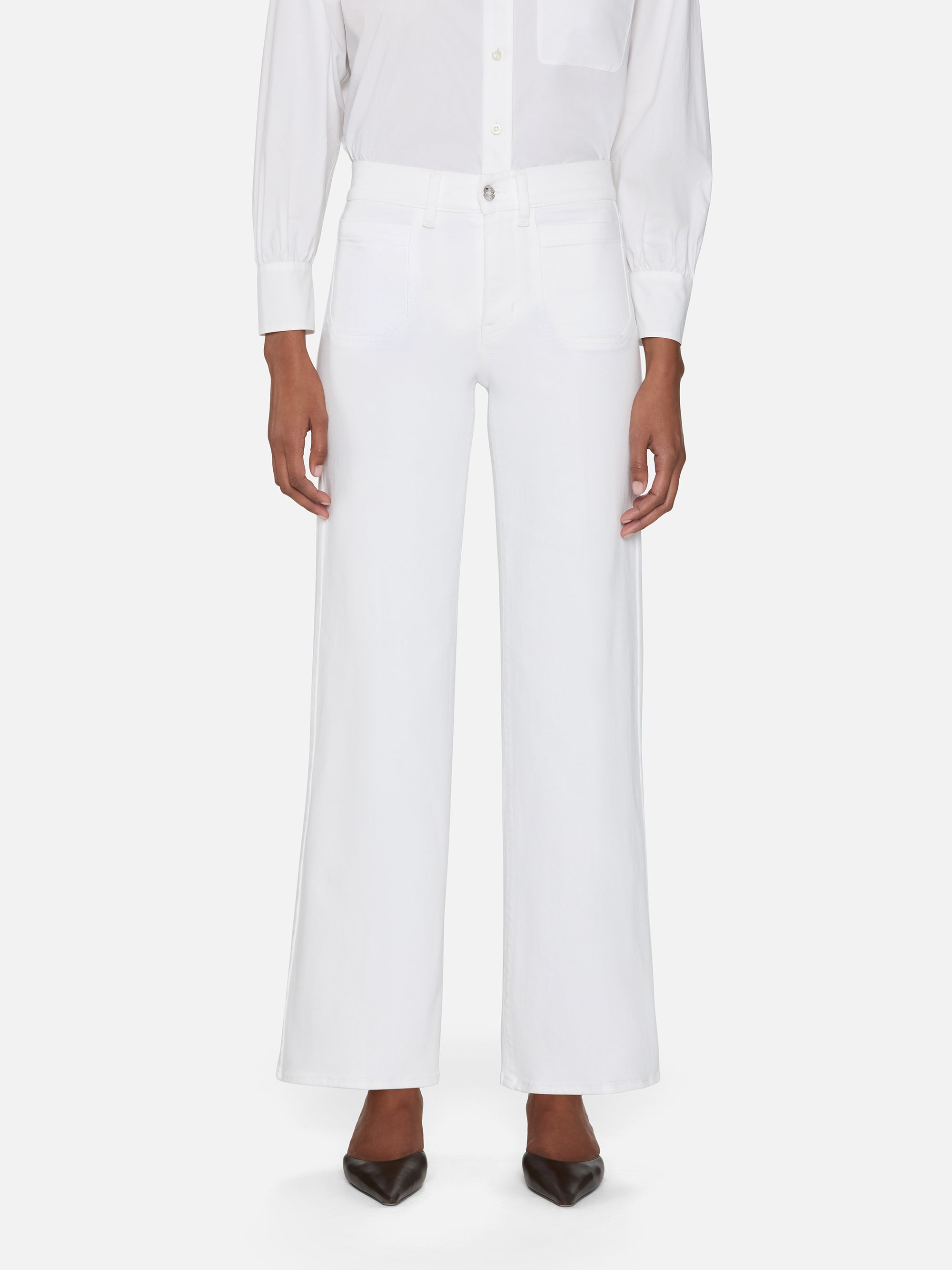 Le Slim Palazzo Modernist Pocket -- White